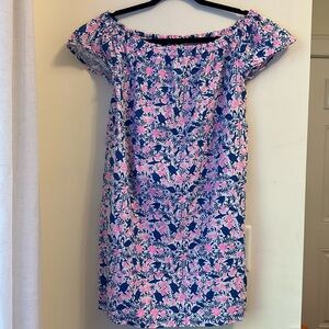 Vineyard Vines Off the shoulder Sea Life Turtle Print Dress Size S